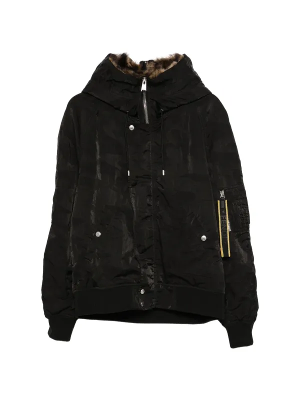 BLOUSON JACKET WITH FUR COLLAR made by Fendi