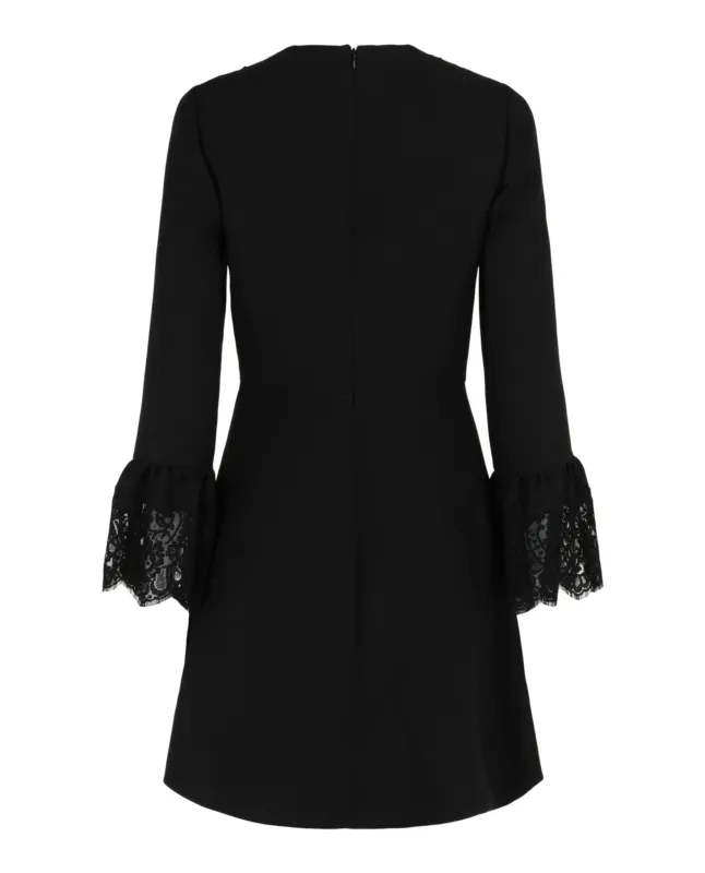Lace Trim Mini Dress made by Valentino