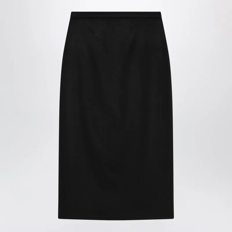 HIGH-WAISTED REAR-SLIT MIDI SKIRT made by MaxMara
