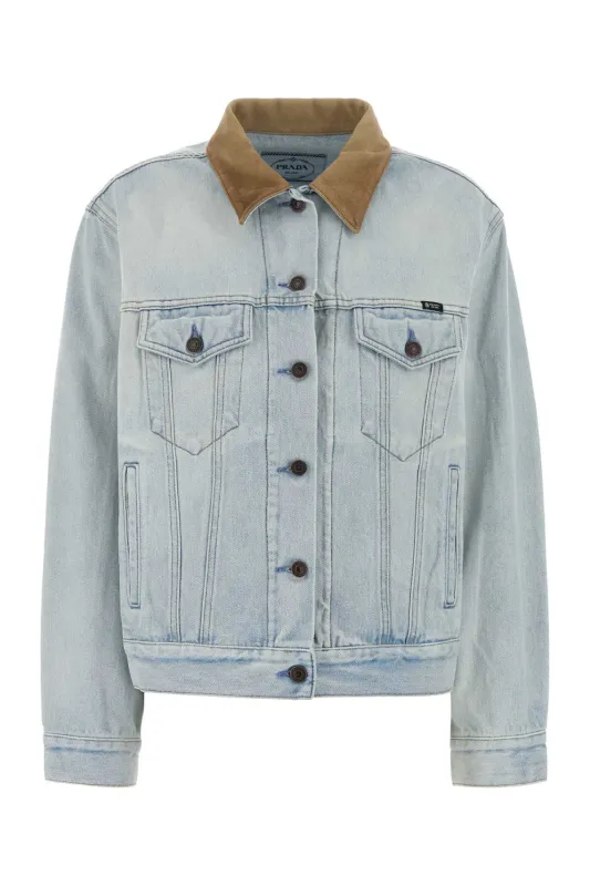 COTTON DENIM JACKET made by Prada