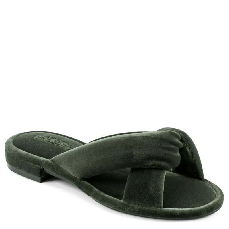 Jaxon Criss Cross Velvet Sandal sold by Lord & Taylor