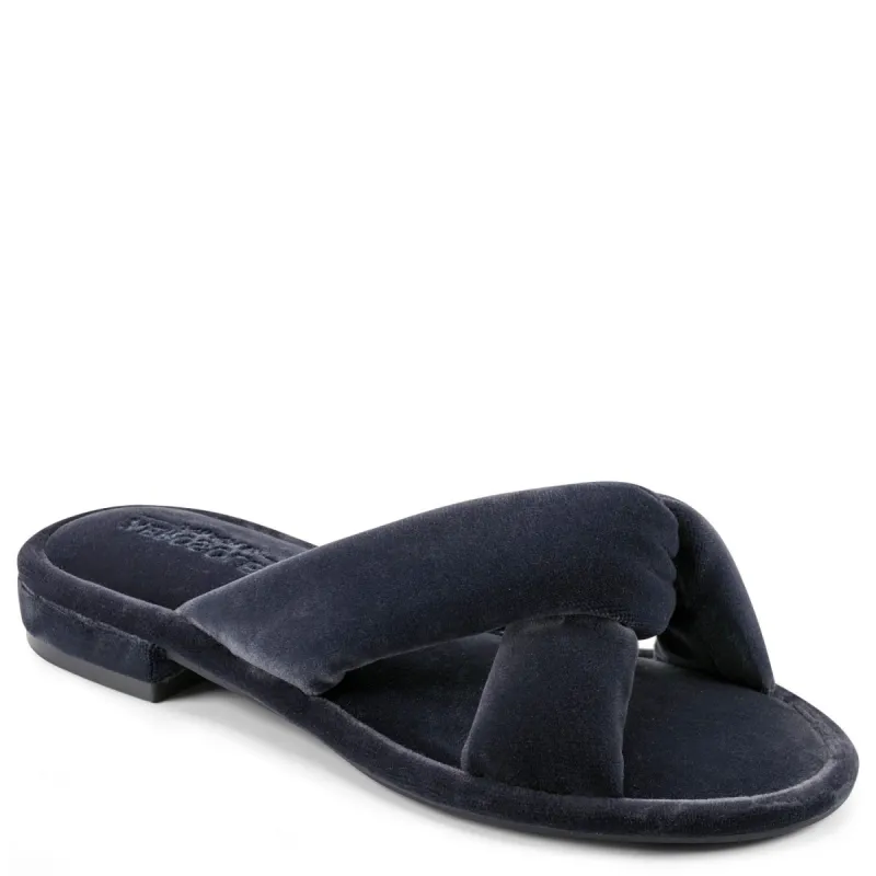 Jaxon Criss Cross Velvet Sandal sold by Lord & Taylor