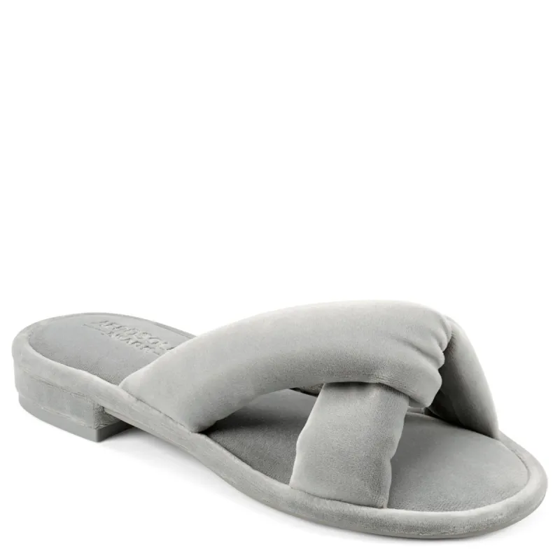 Jaxon Criss Cross Velvet Sandal sold by Lord & Taylor