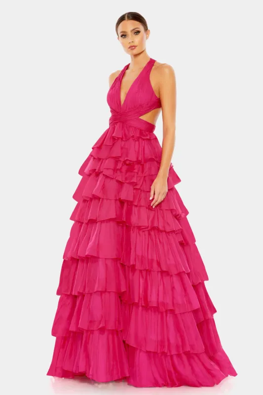 Chiffon Layered Cut Out Ballgown sold by Lord & Taylor
