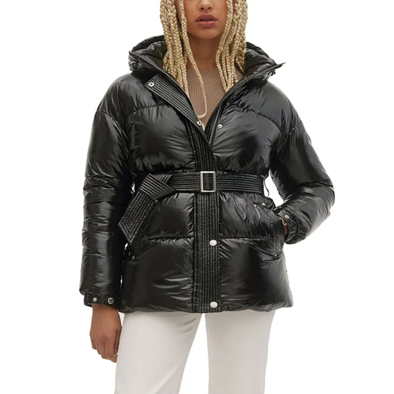 Mid Length Puffer W/Fixed Hood, Self Removable Belt sold by Lord & Taylor