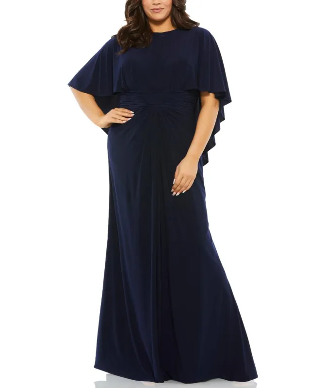 Cape W/ Rouched Empire Waist Gown sold by Lord & Taylor