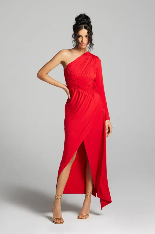 One Shoulder Ruched Dress sold by Lord & Taylor