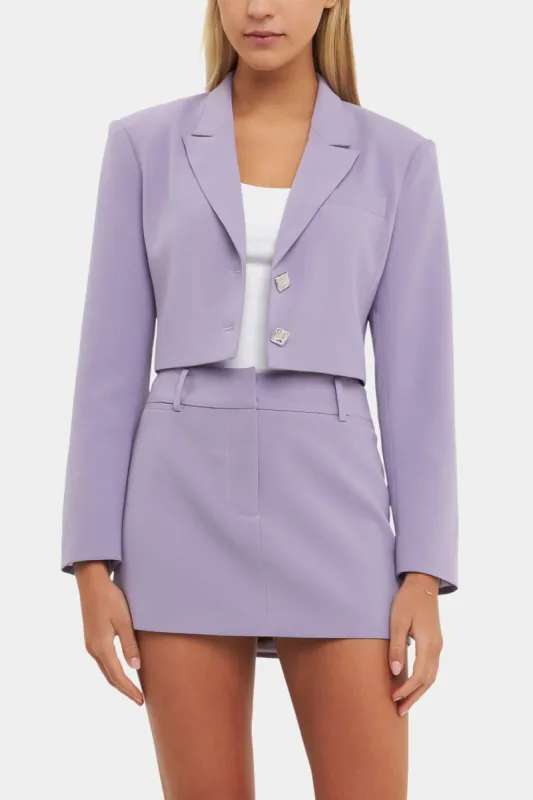Silky Cropped Blazer sold by Lord & Taylor
