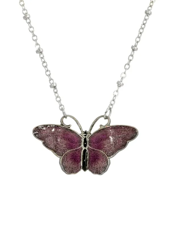 Enamel Butterfly Necklace sold by Lord & Taylor