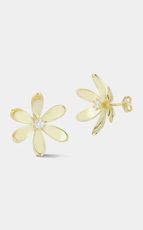 Sterling  Flower Statement Stud sold by Lord & Taylor