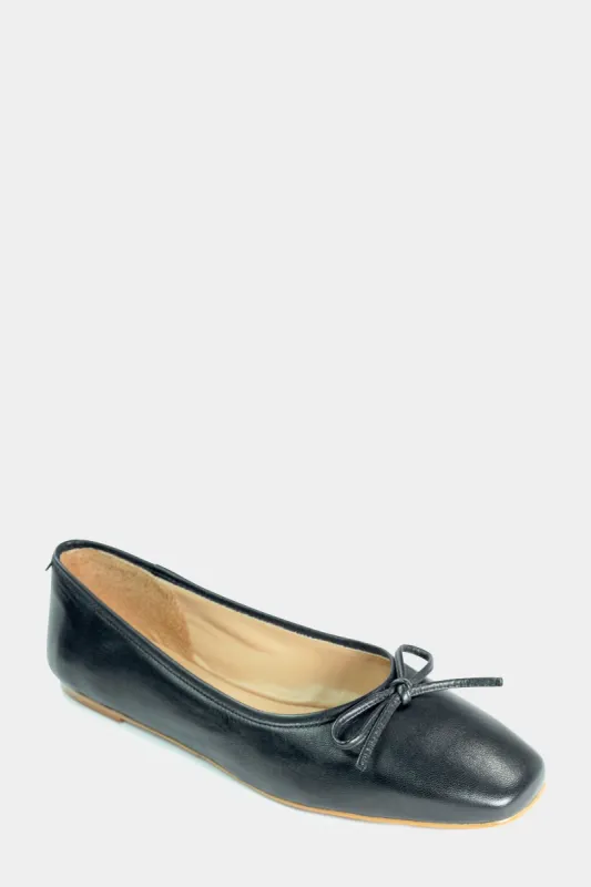 Lancer Bow Detail Leather Ballet Flats sold by Lord & Taylor