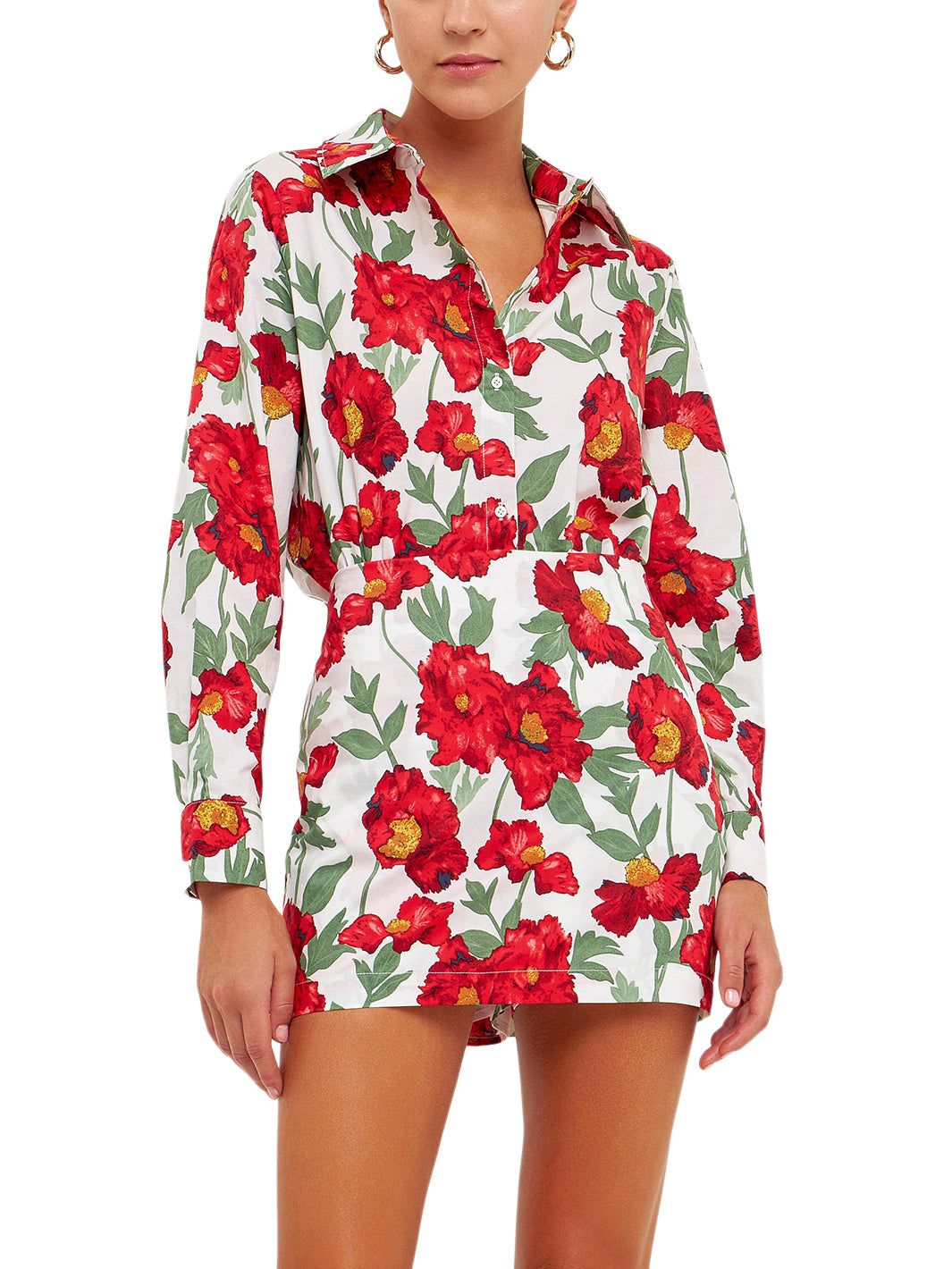 Floral Print Cotton Shirt sold by Lord & Taylor product image thumbnail 6