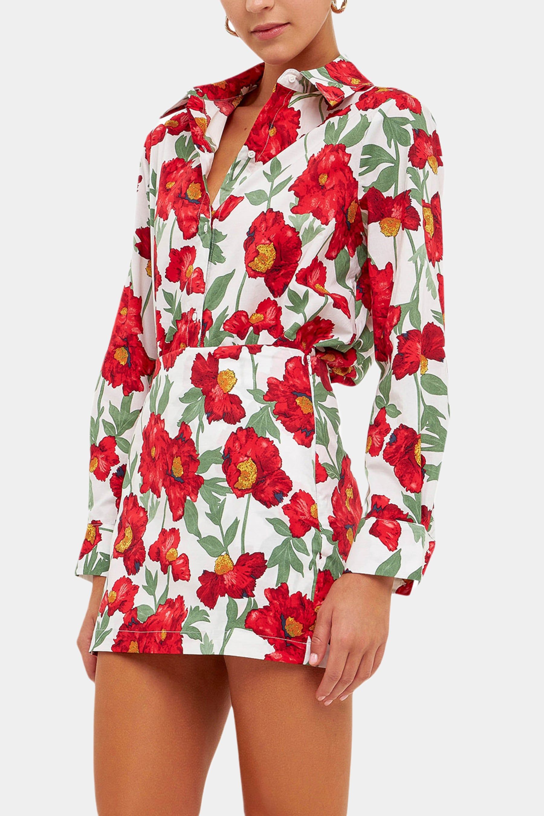 Floral Print Cotton Shirt sold by Lord & Taylor product image thumbnail 2