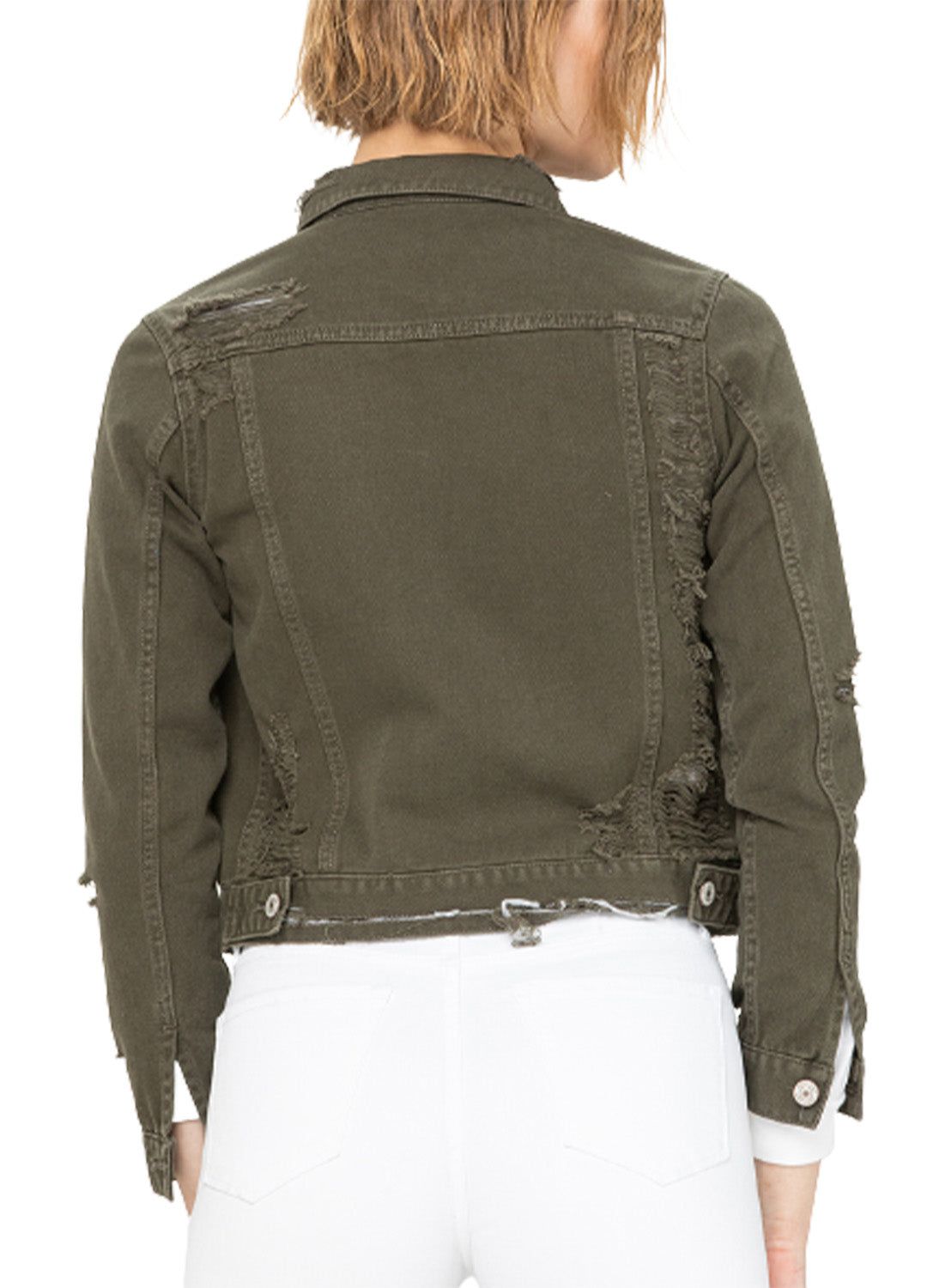 Distressed Classic Fit Jacket sold by Lord & Taylor product image thumbnail 5
