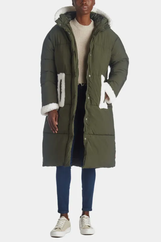 Active Sherpa Hybrid Puffer Coat sold by Lord & Taylor