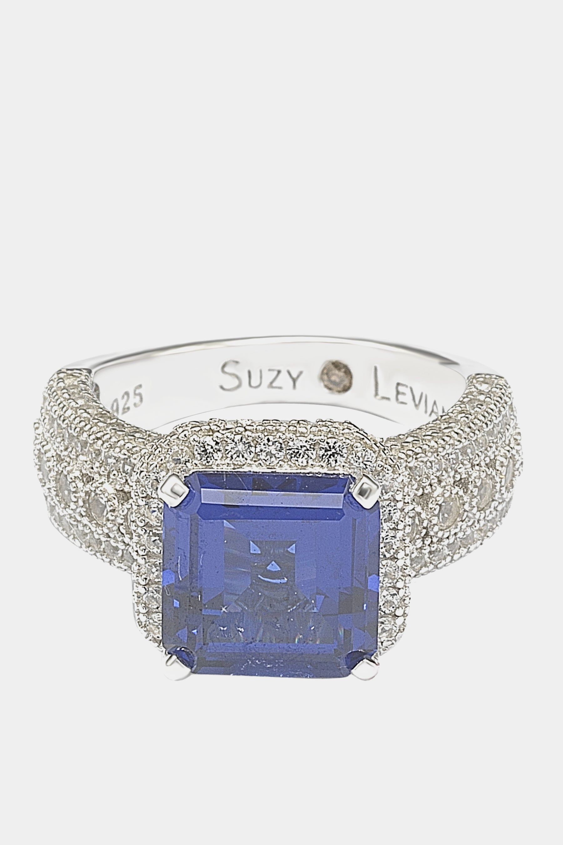 Emerald-Cut Sapphire & Diamond Accent Ring sold by Lord & Taylor product image thumbnail 3