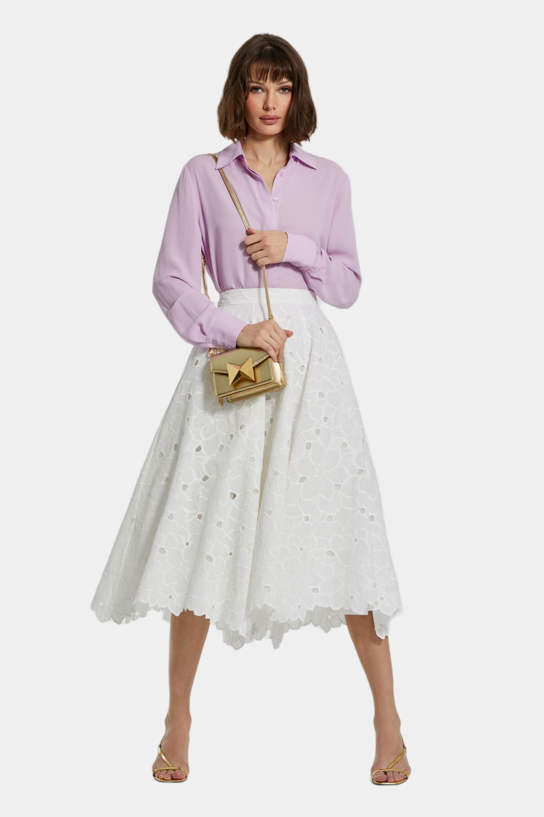 Classic Georgette Button Up Shirt sold by Lord & Taylor product image thumbnail 2