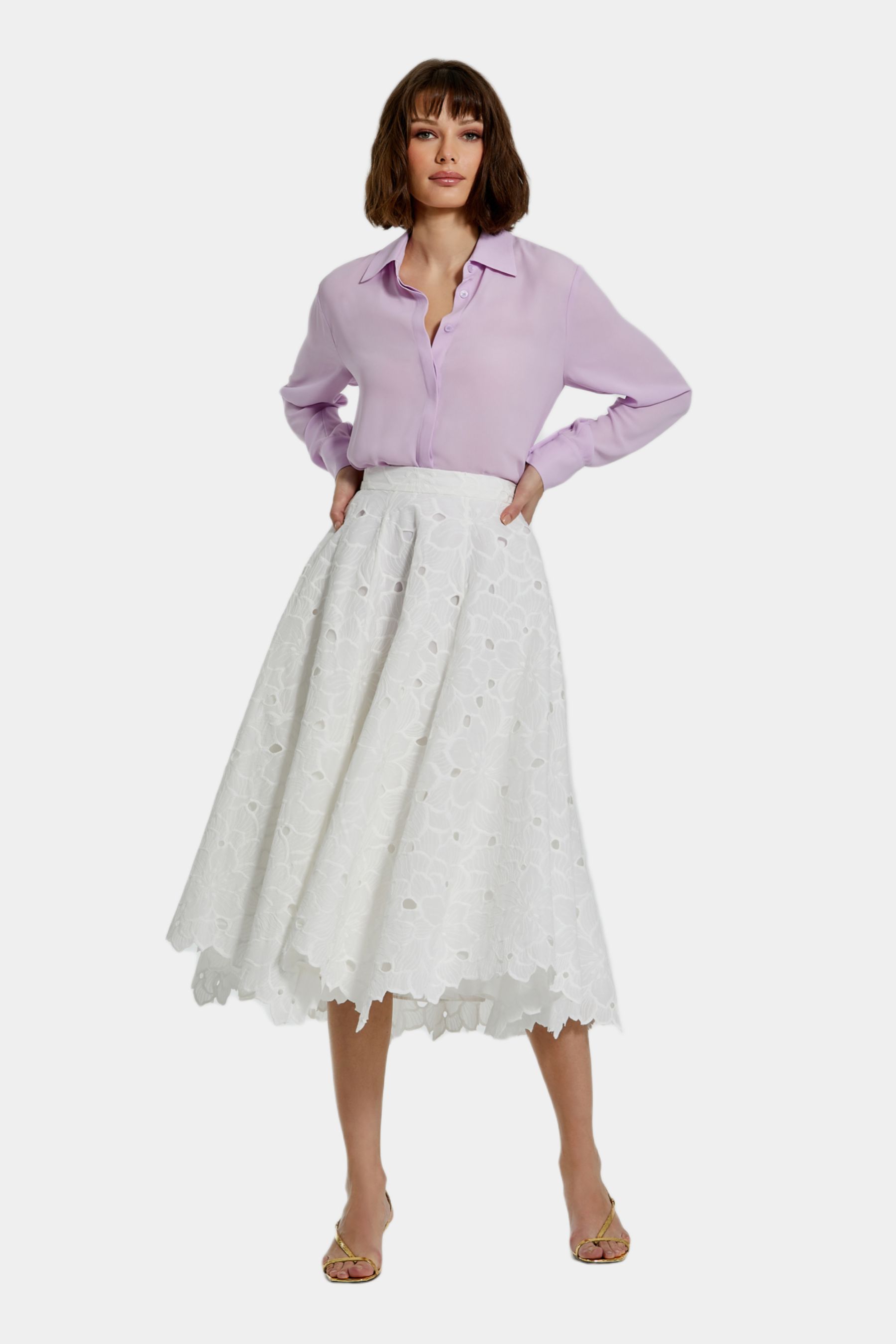 Classic Georgette Button Up Shirt sold by Lord & Taylor