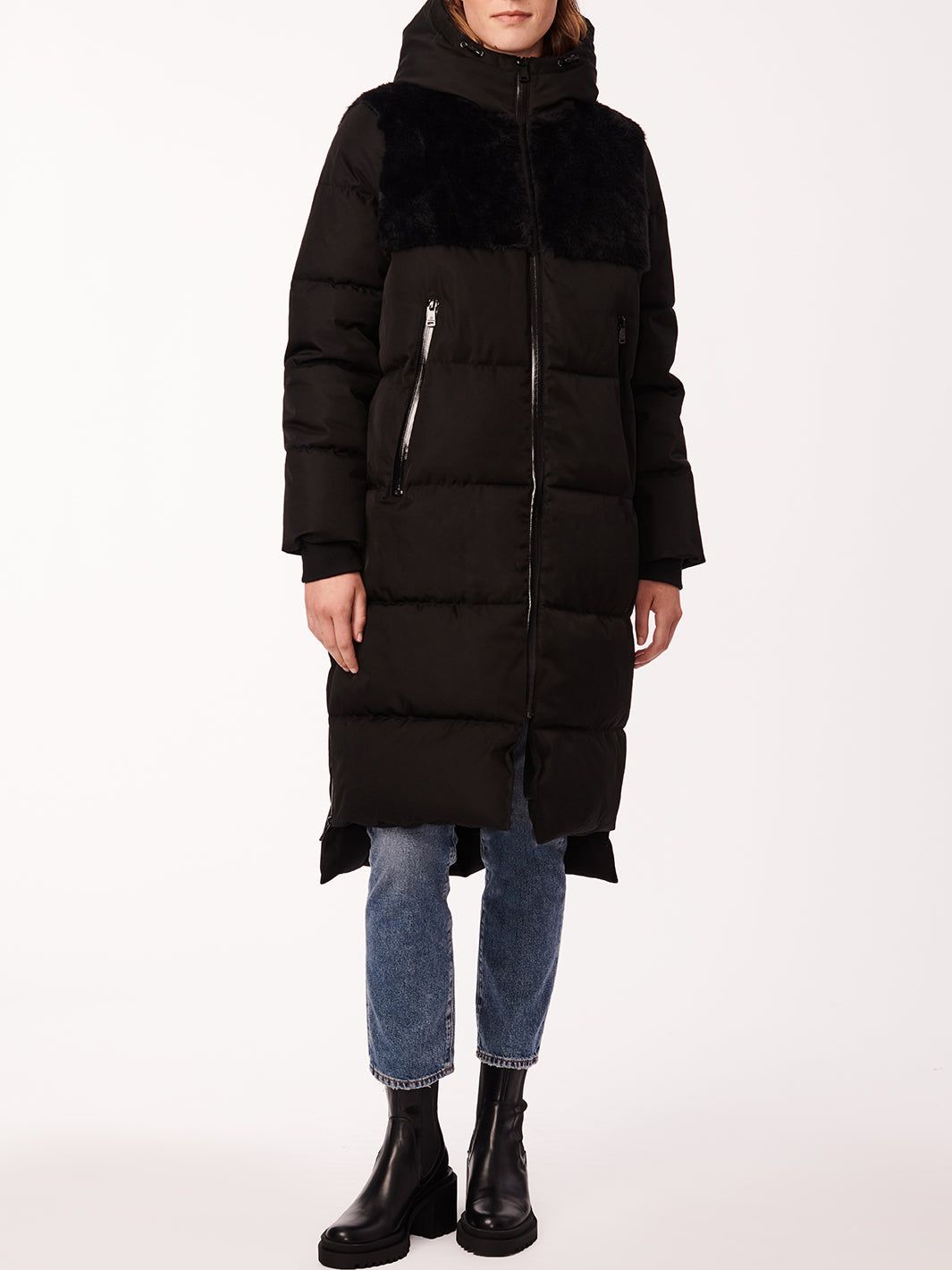 Faux Fur Long Heavyweight Puffer Coat sold by Lord & Taylor product image thumbnail 11