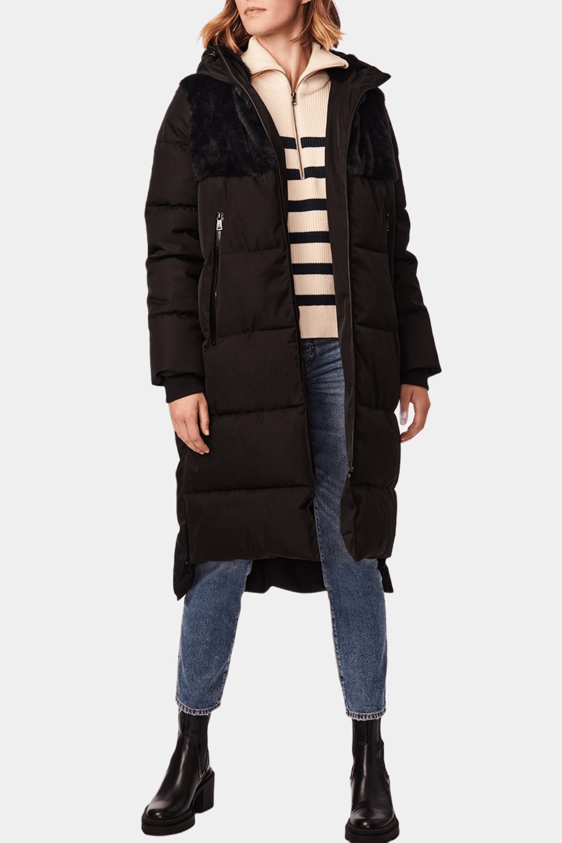 Faux Fur Long Heavyweight Puffer Coat sold by Lord & Taylor product image thumbnail 5