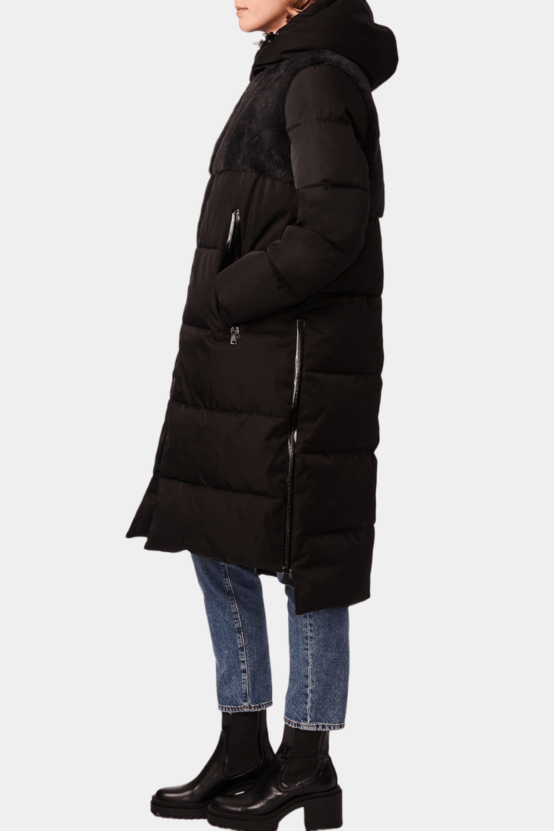 Faux Fur Long Heavyweight Puffer Coat sold by Lord & Taylor product image thumbnail 2