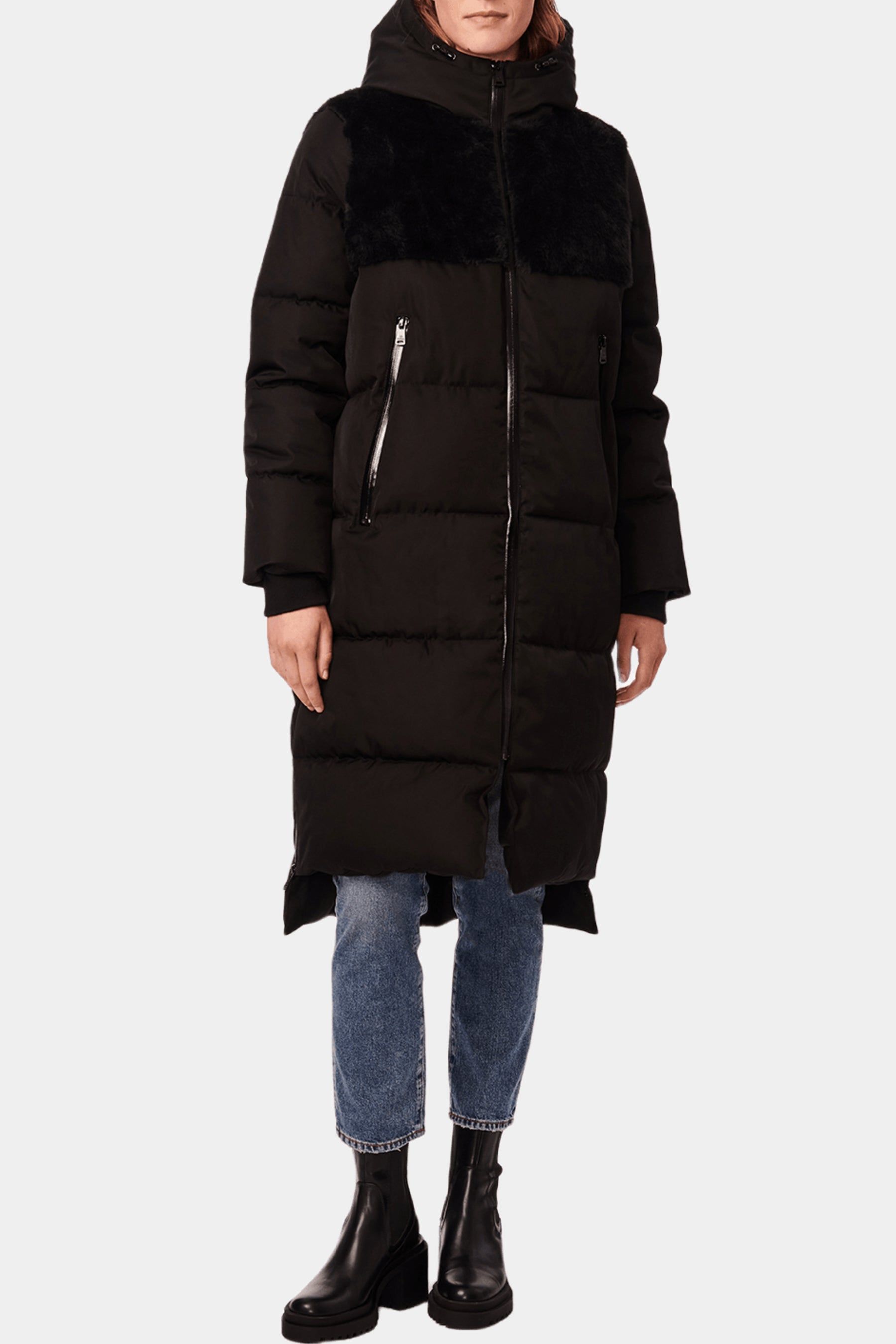 Faux Fur Long Heavyweight Puffer Coat sold by Lord & Taylor product image thumbnail 3