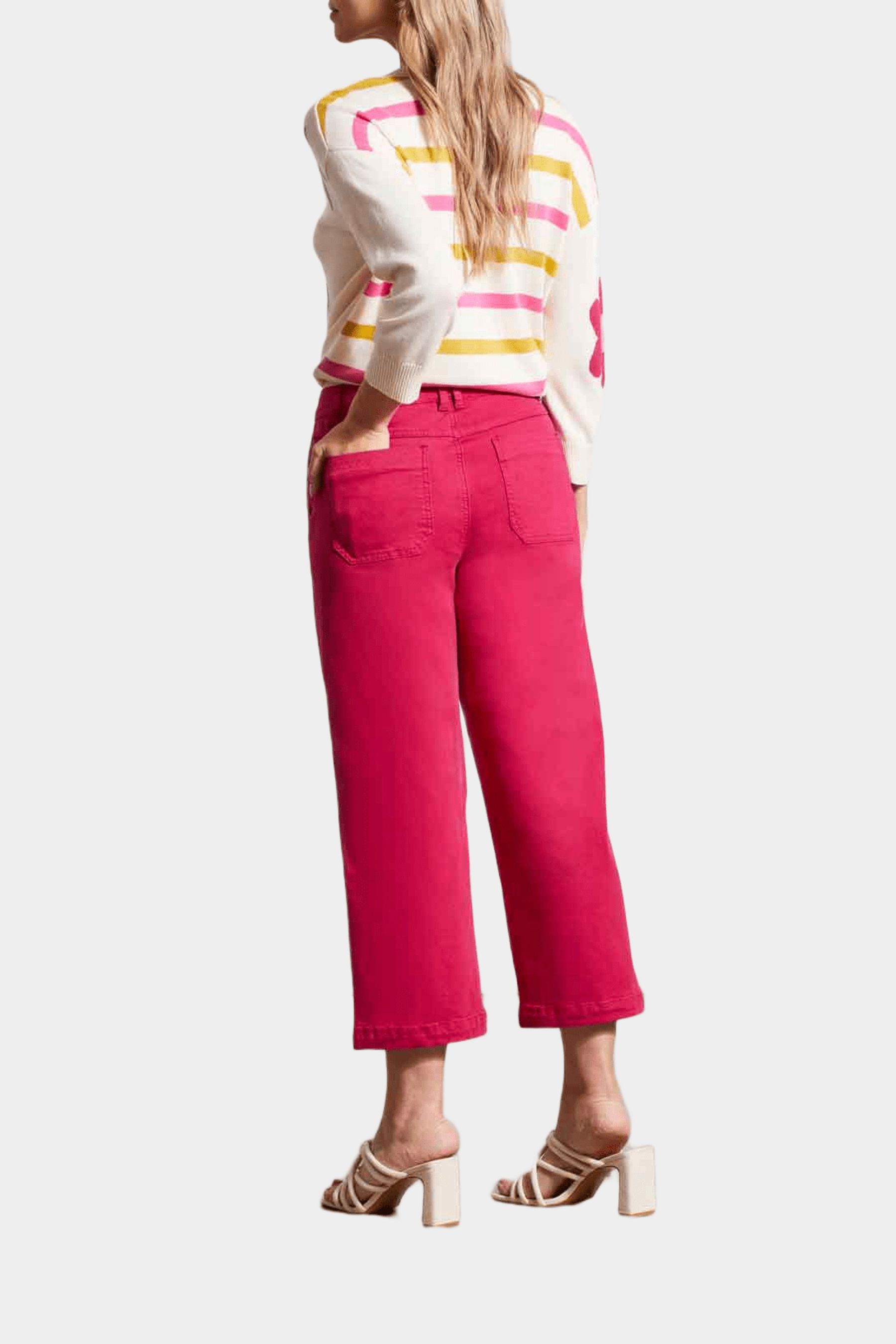 Audrey Button Fly Wide Leg Jeans sold by Lord & Taylor product image thumbnail 4