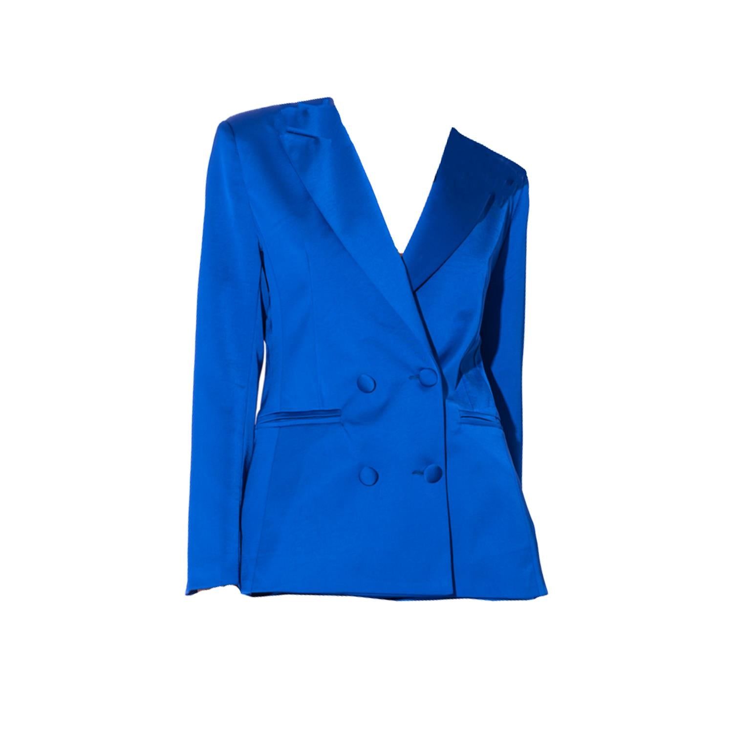 Alondra Blue Double-Breasted Blazer Top And Skirt Set sold by Lord & Taylor product image thumbnail 3