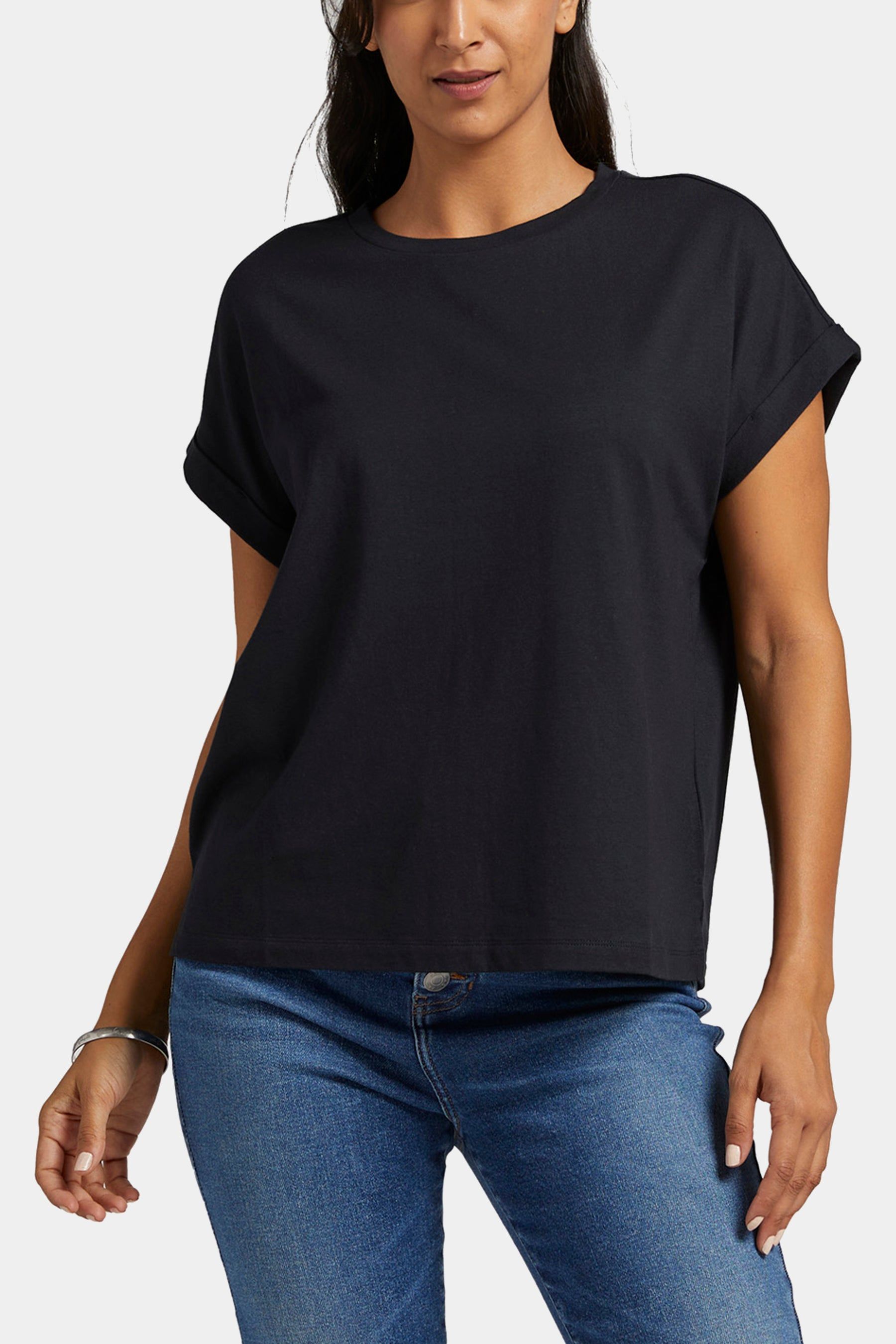 JAG Plus Size Drapey Luxe Tee sold by Lord & Taylor