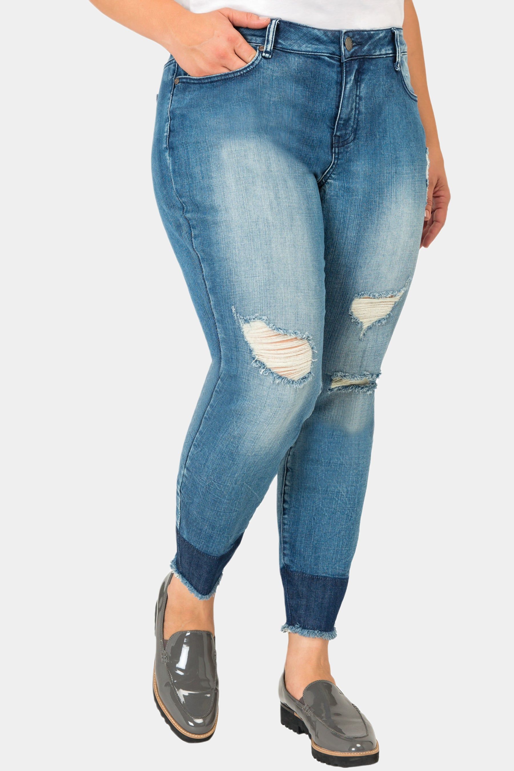 Virginia Raw Hem Midrise Skinny Cropped Jeans sold by Lord & Taylor product image thumbnail 3