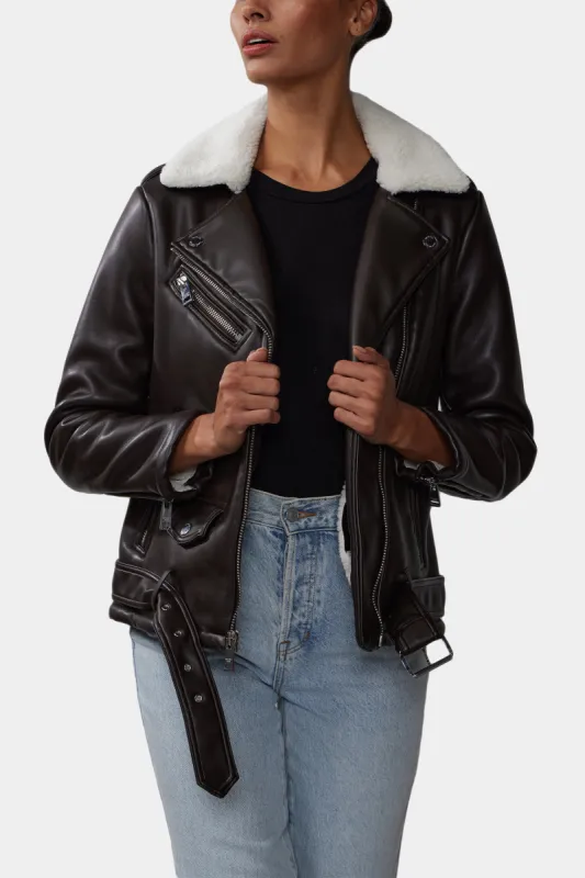 Faux Shearling Belted Jacket sold by Lord & Taylor