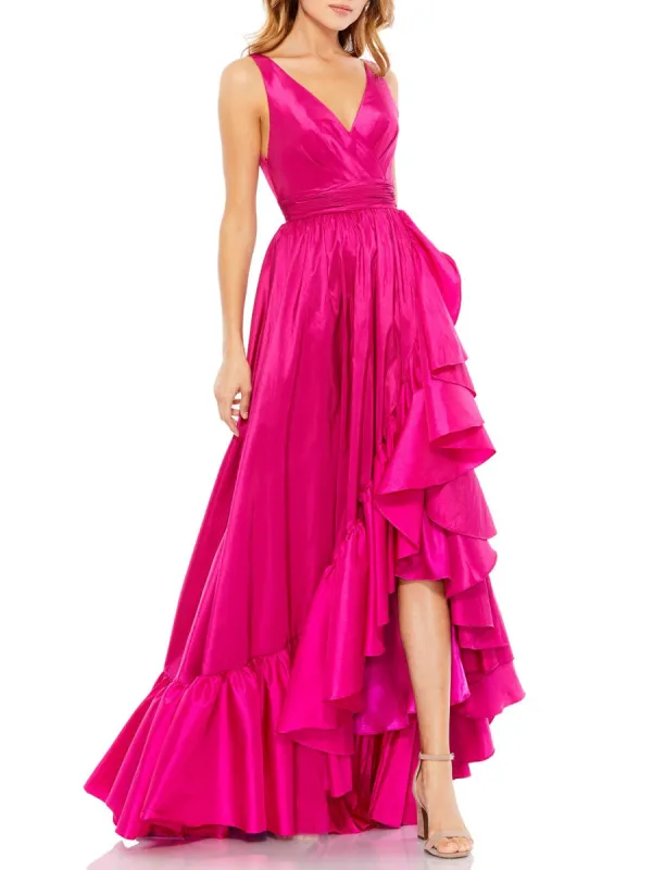 Hi-Low Ruffle Taffeta Gown sold by Lord & Taylor