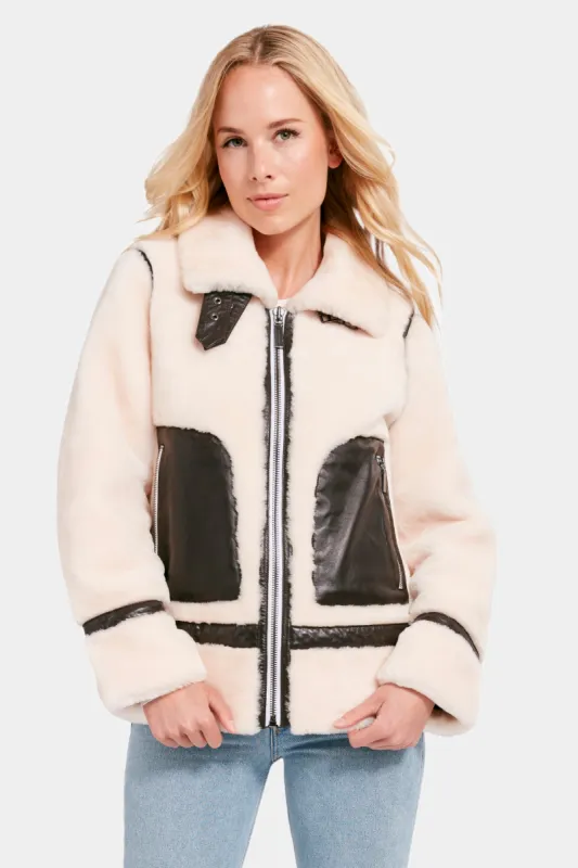 Sally Shearling Jacket sold by Lord & Taylor