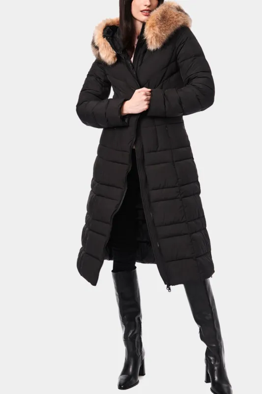 Fur-Trimmed Hooded Maxi Coat sold by Lord & Taylor