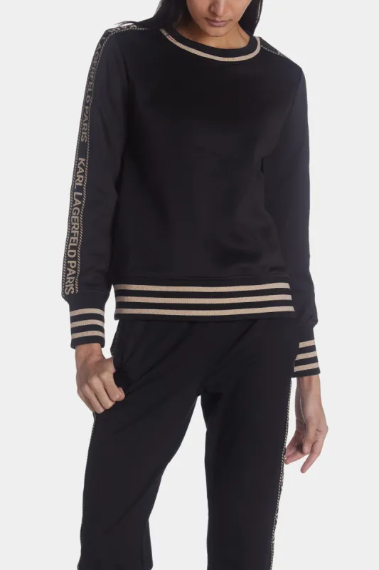KLP Tape Crewneck made by Karl Lagerfeld