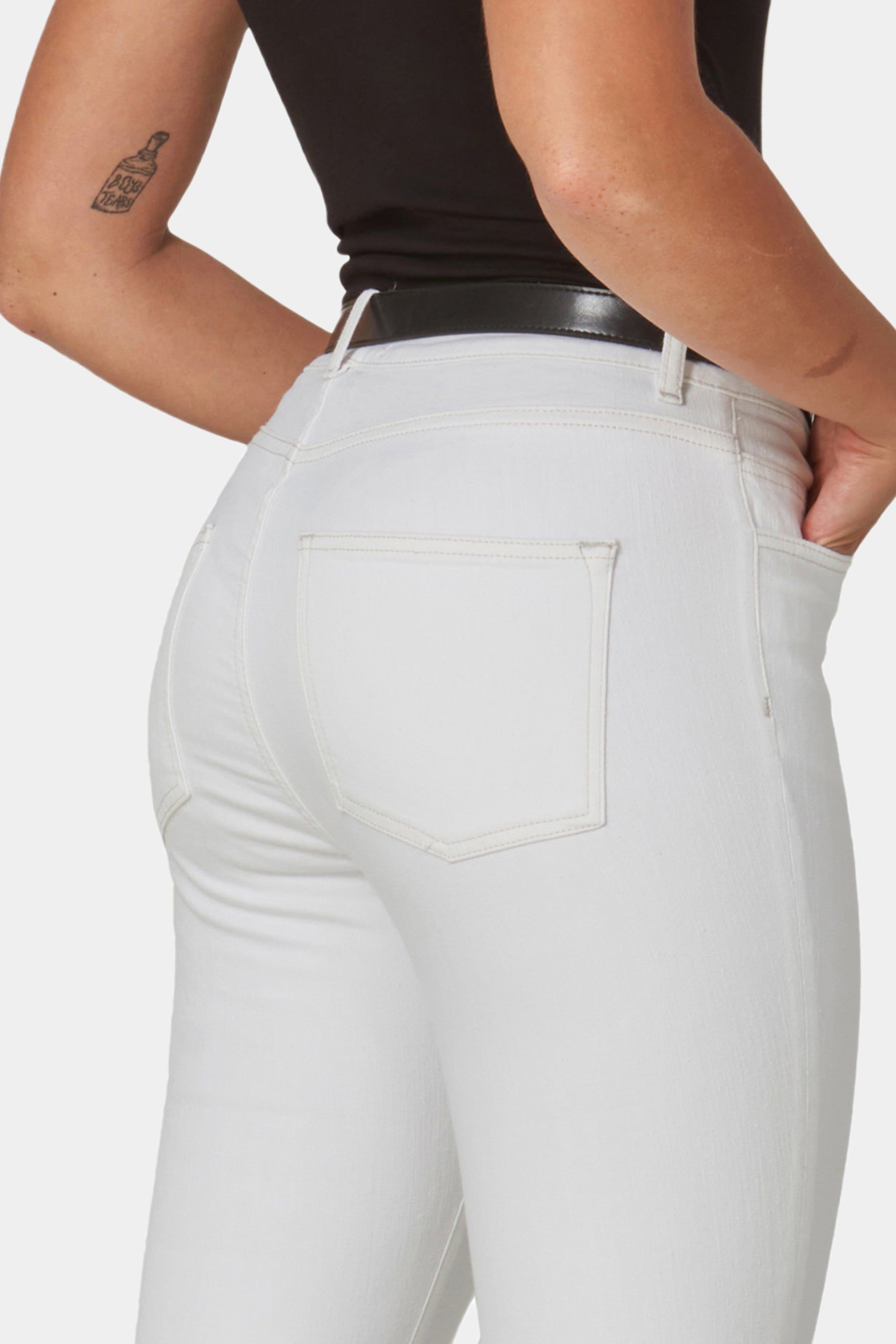 High Rise Slit Bootcut Jeans sold by Lord & Taylor product image thumbnail 4