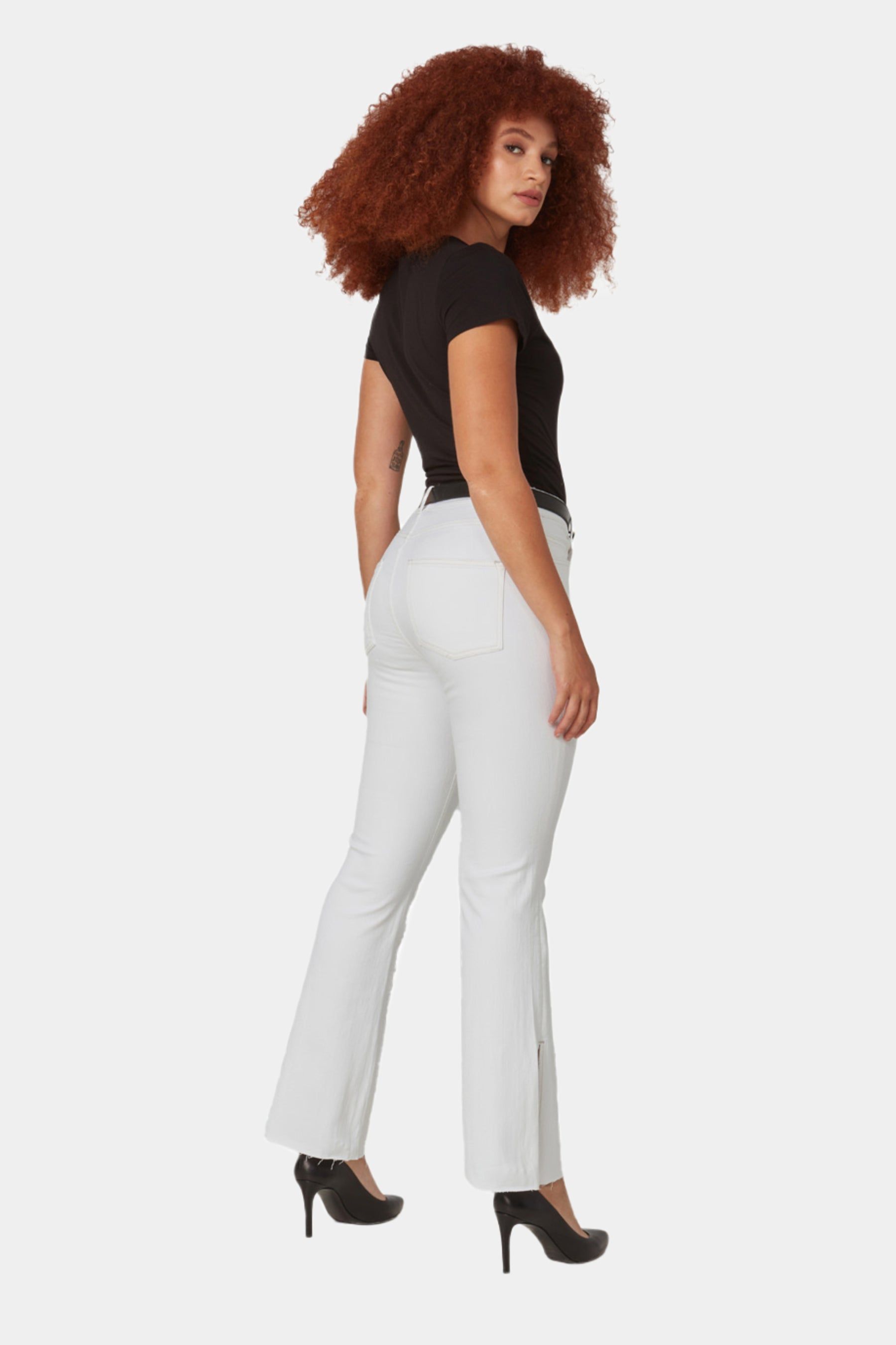 High Rise Slit Bootcut Jeans sold by Lord & Taylor product image thumbnail 2