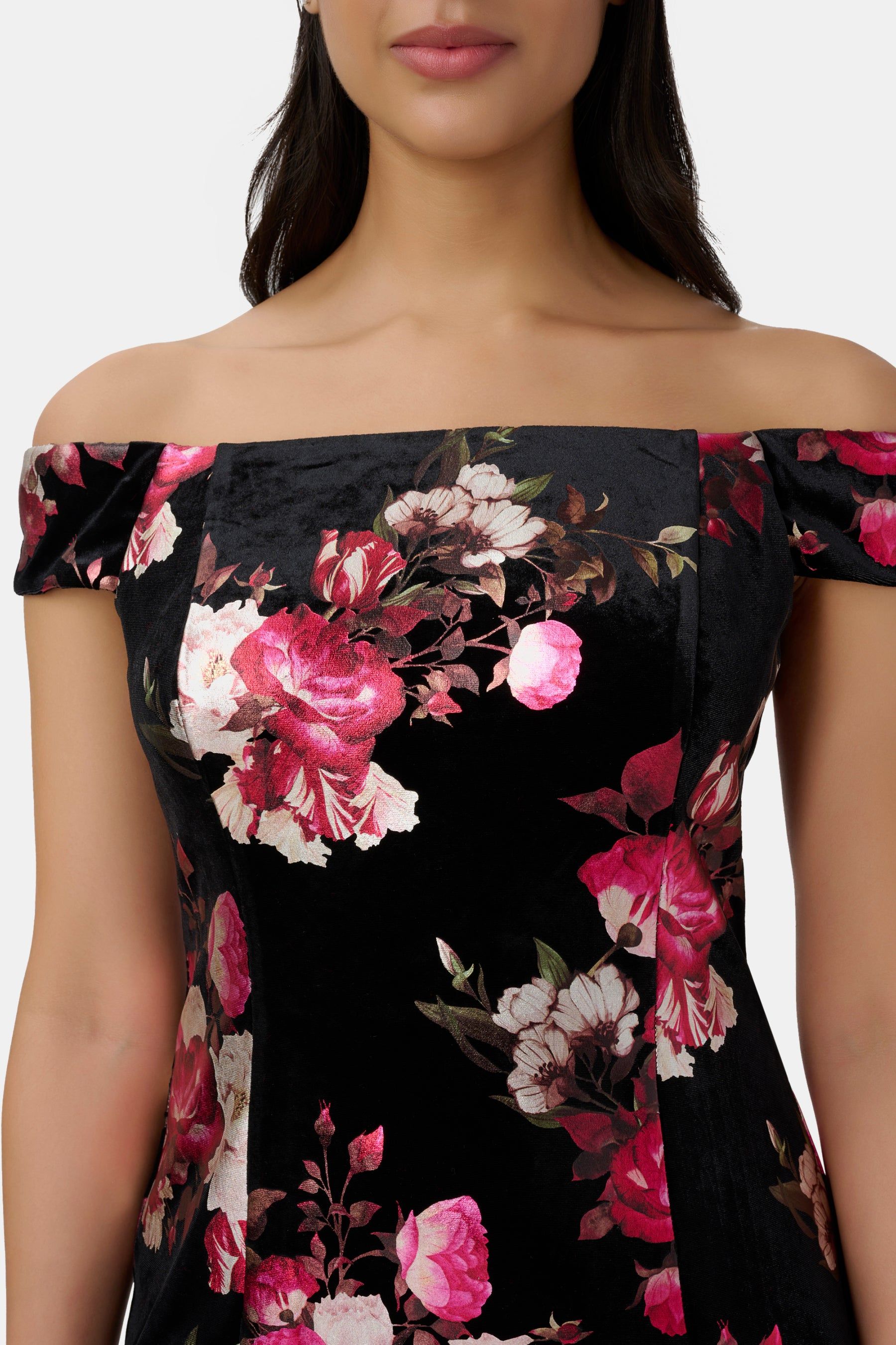 Off Shoulder Velvet Dress sold by Lord & Taylor product image thumbnail 2