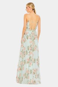 Embellished Lace Up Sleeveless Gown sold by Lord & Taylor