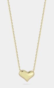 14K Gold Puffed Heart Necklace sold by Lord & Taylor