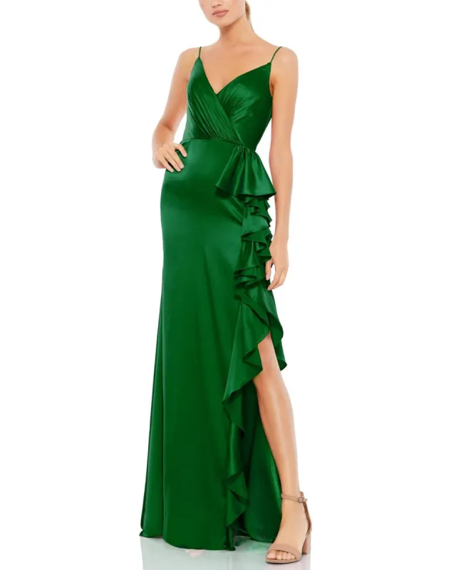 V Neck Satin Gown sold by Lord & Taylor