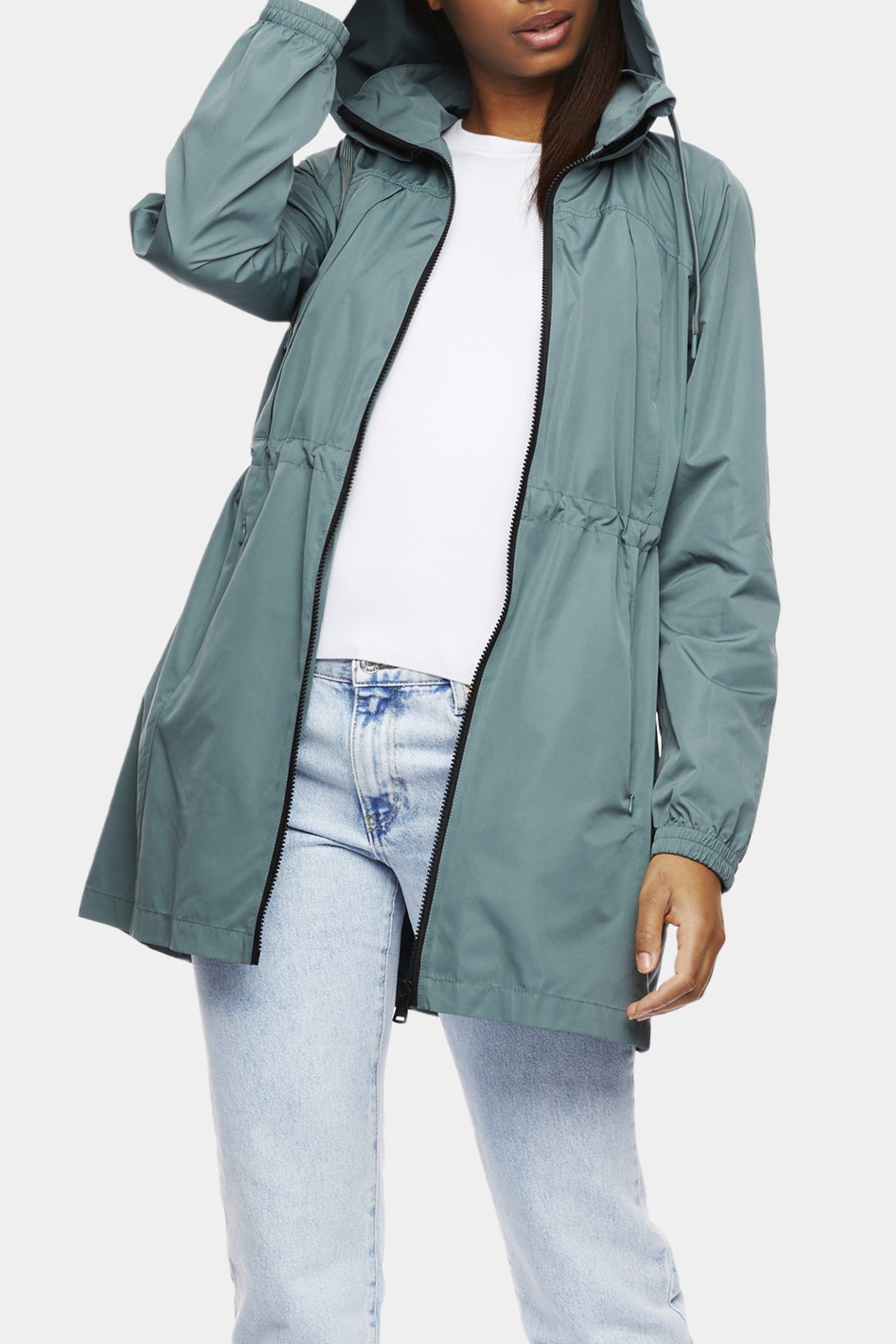 Drawcord Waist Anorak Raincoat sold by Lord & Taylor product image thumbnail 2