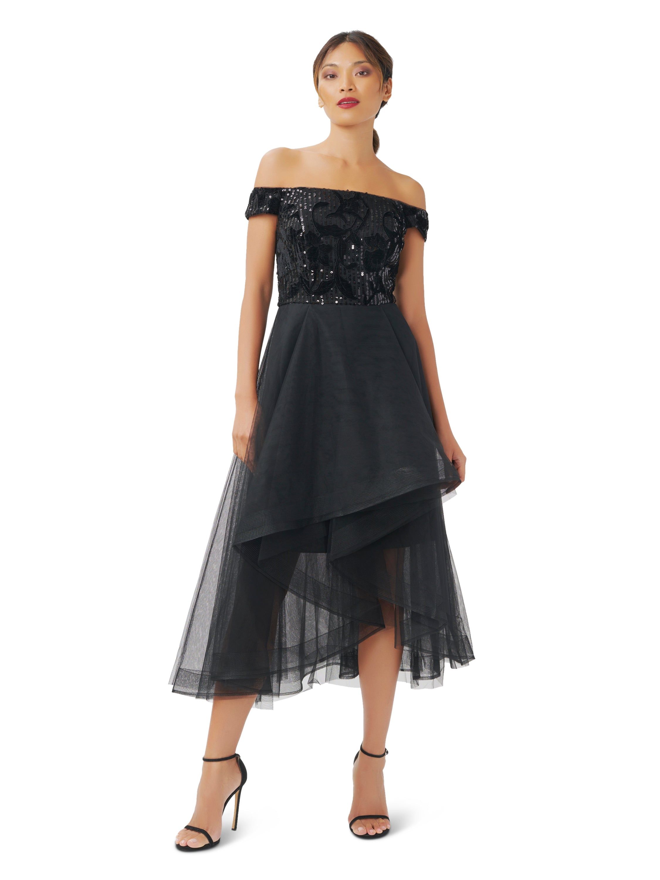 Sequin Velvet And Tulle Dress sold by Lord & Taylor product image thumbnail 5