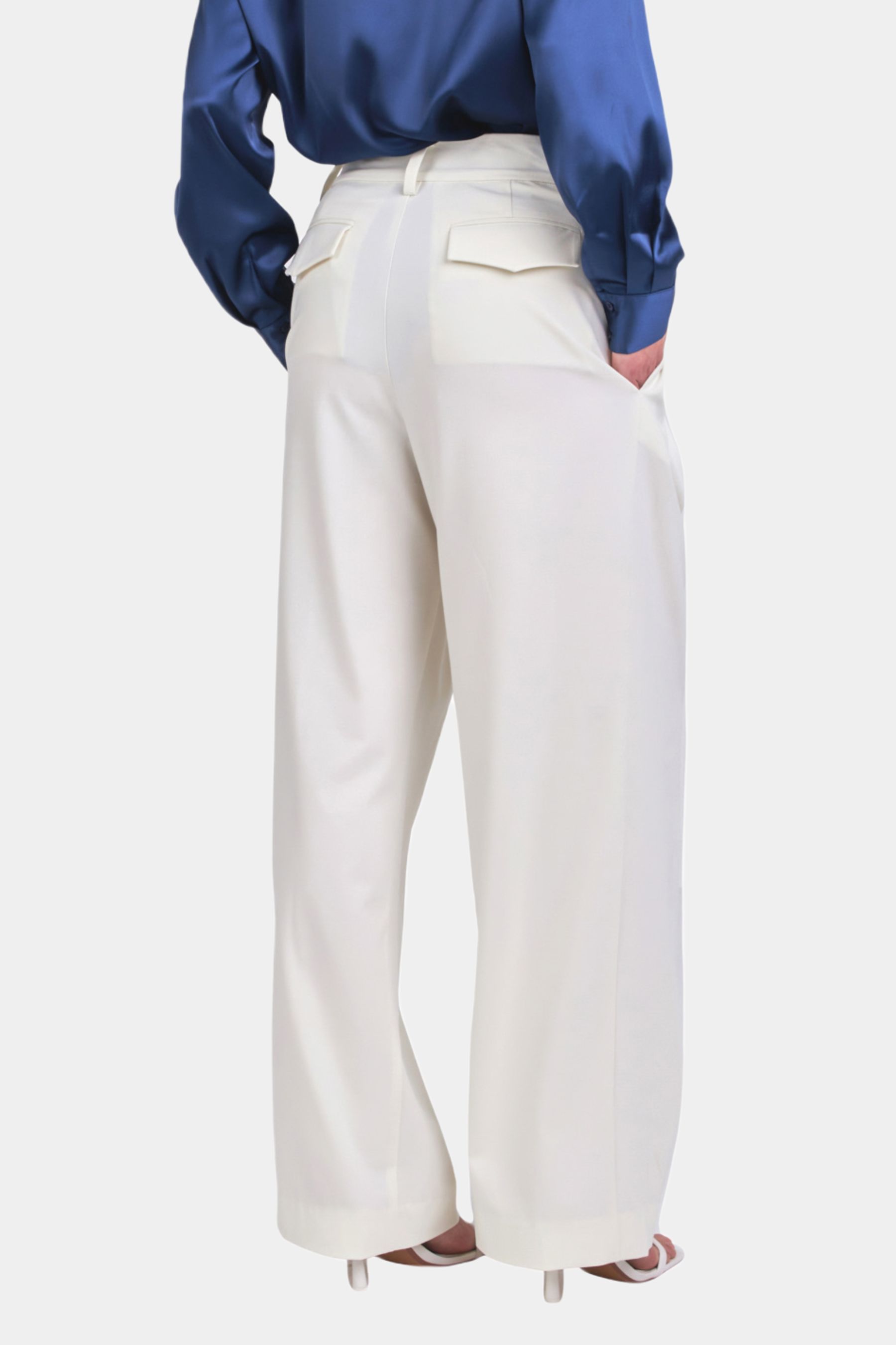 Front Pleat Wide Leg Trousers sold by Lord & Taylor product image thumbnail 9