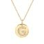 Yellow Sterling Silver Cubic Zirconia Letter Initial Disc Pendant Necklace sold by Lord & Taylor product image thumbnail 4