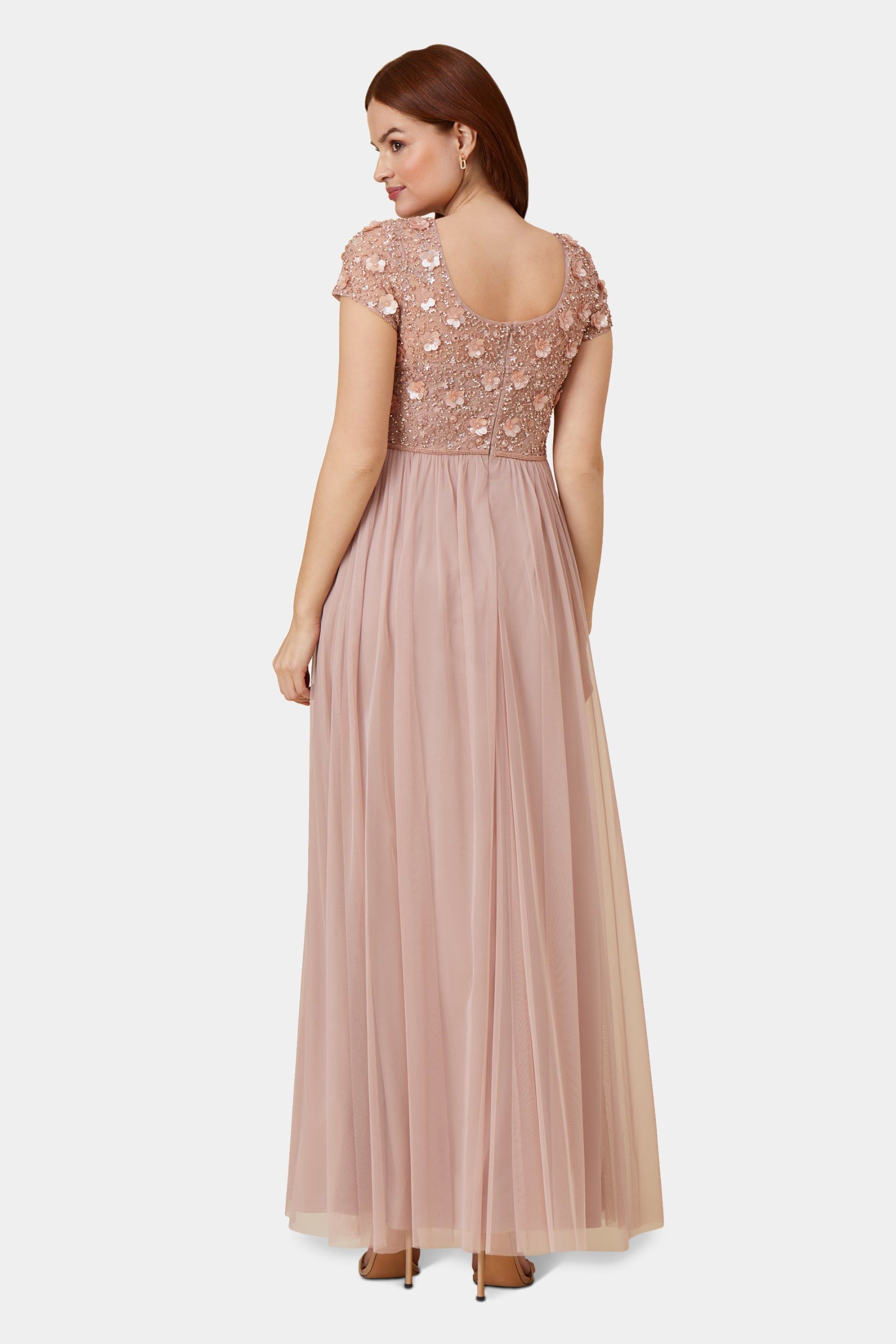 Floral Beaded Tulle Dress sold by Lord & Taylor product image thumbnail 2