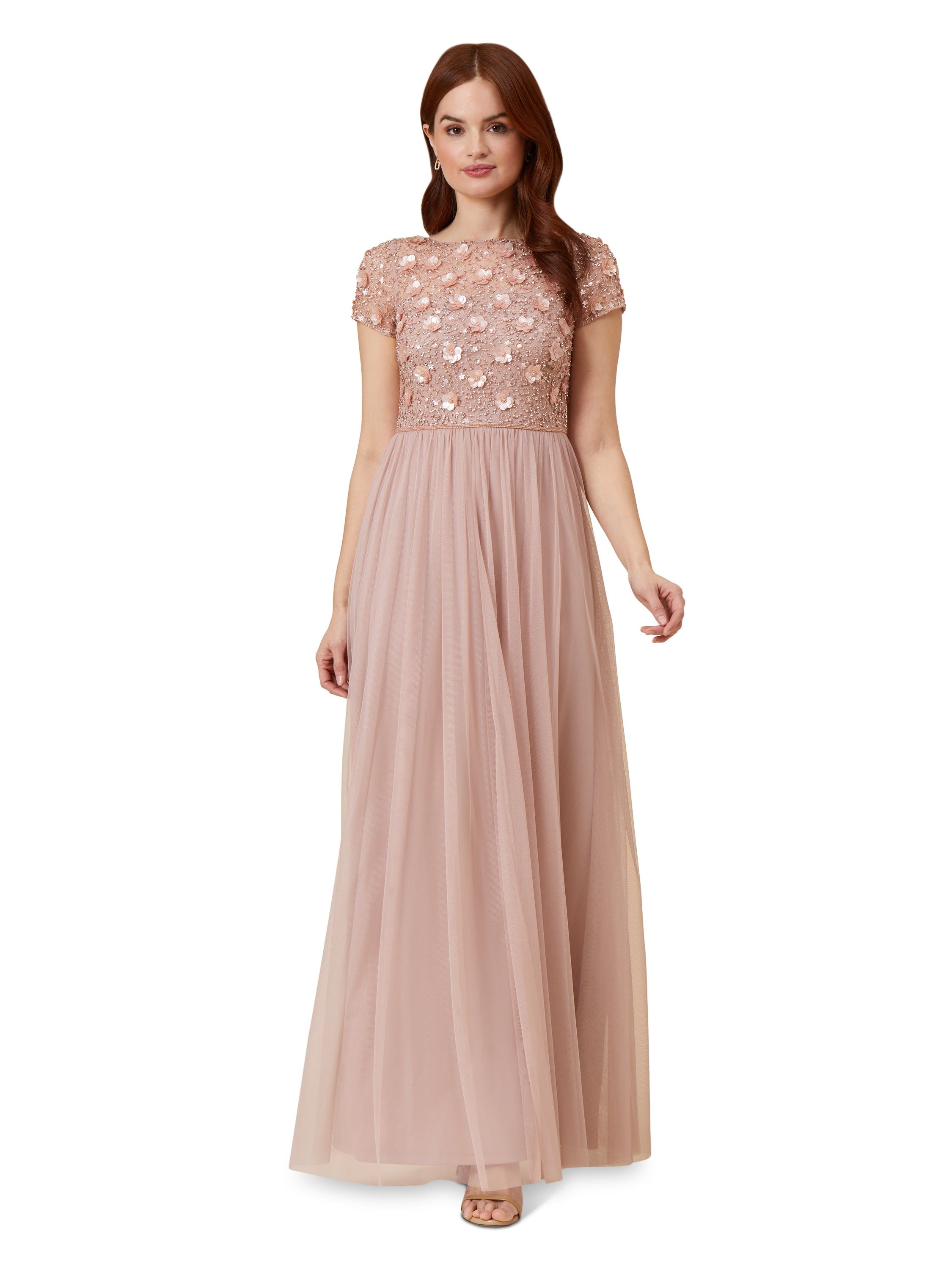 Floral Beaded Tulle Dress sold by Lord & Taylor product image thumbnail 5