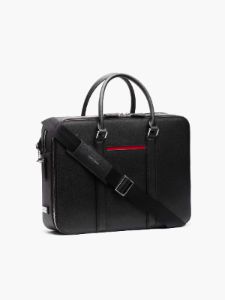 Manhattan Double-Zip Leather Briefcase sold by Lord & Taylor