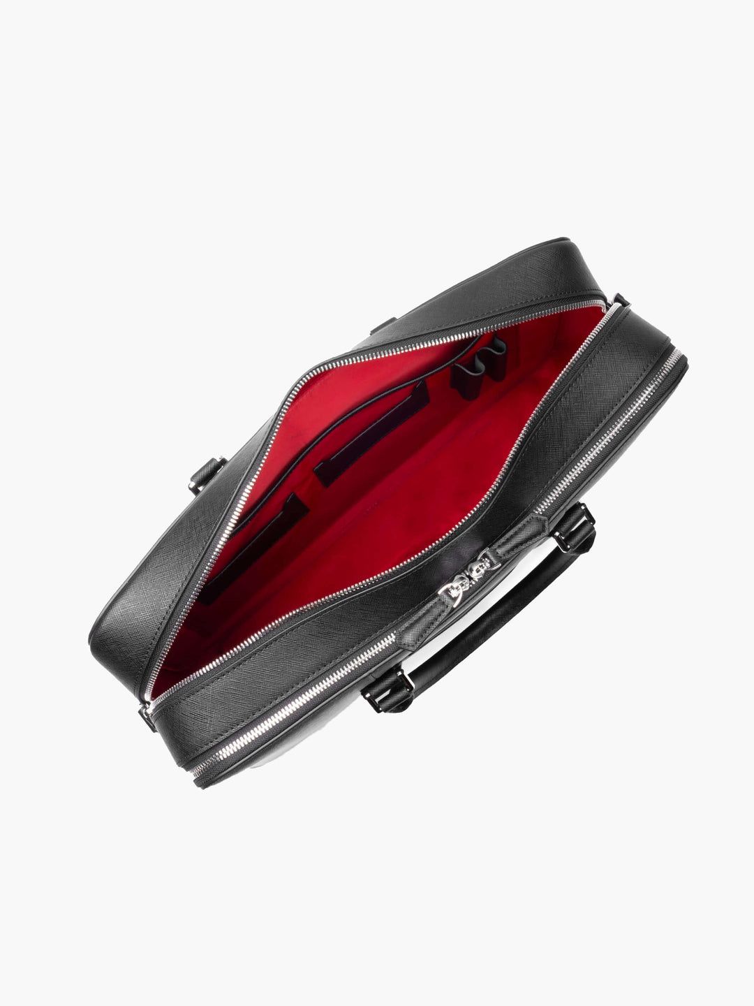 Manhattan Double-Zip Leather Briefcase sold by Lord & Taylor product image thumbnail 3