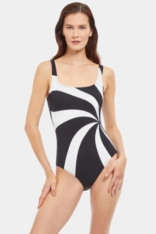 Timeless Square Neck One Piece sold by Lord & Taylor